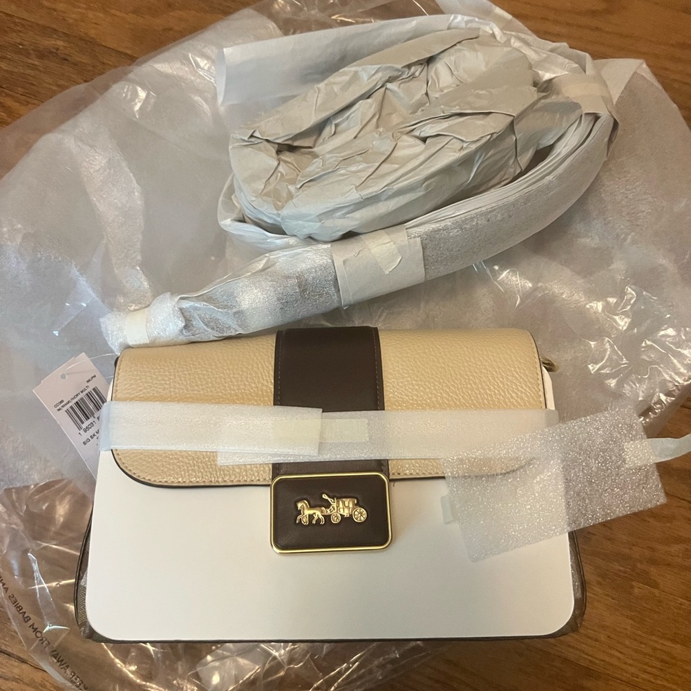 Coach Morgan Shoulder Bag In Colorblock Signature Canvas